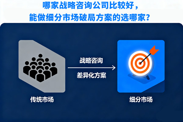哪家戰(zhàn)略咨詢公司比較好，能做細(xì)分市場(chǎng)破局方案的選哪家？
